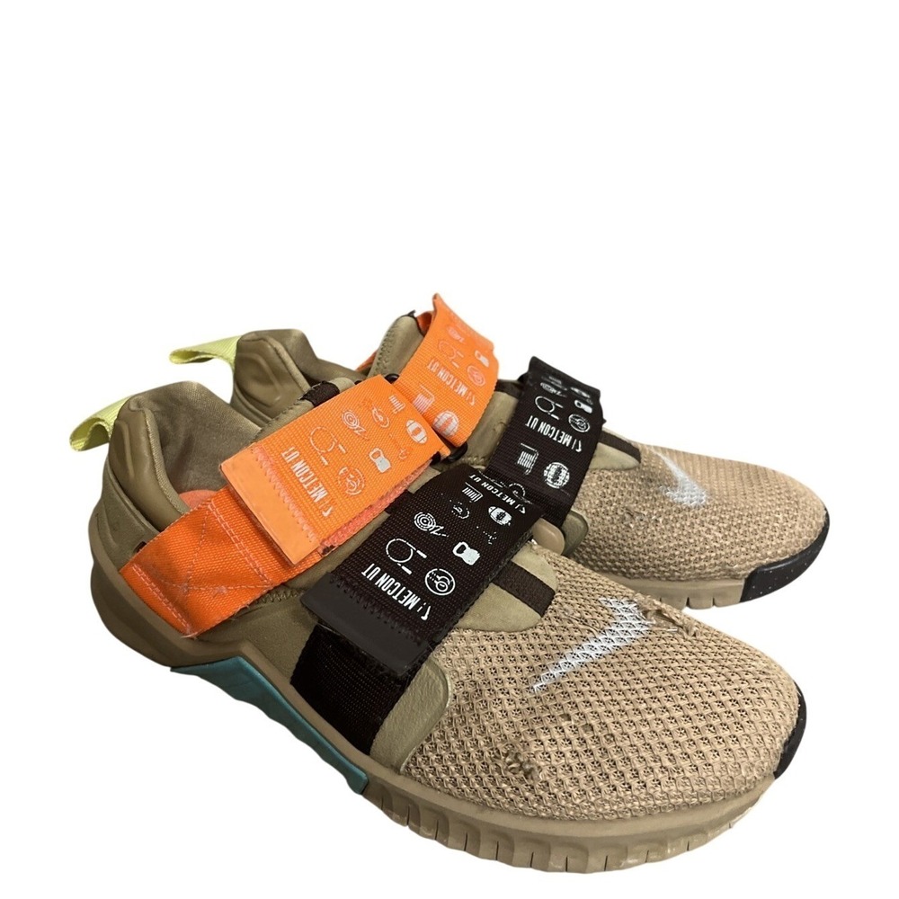 Nike Sneakers Mens 10 Tan Free Metcon UT Training‎ Shoes AQ1059-201 Olive Orange